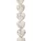 White Howlite Heart Semi-Precious Beads by Bead Landing™, 12mm
